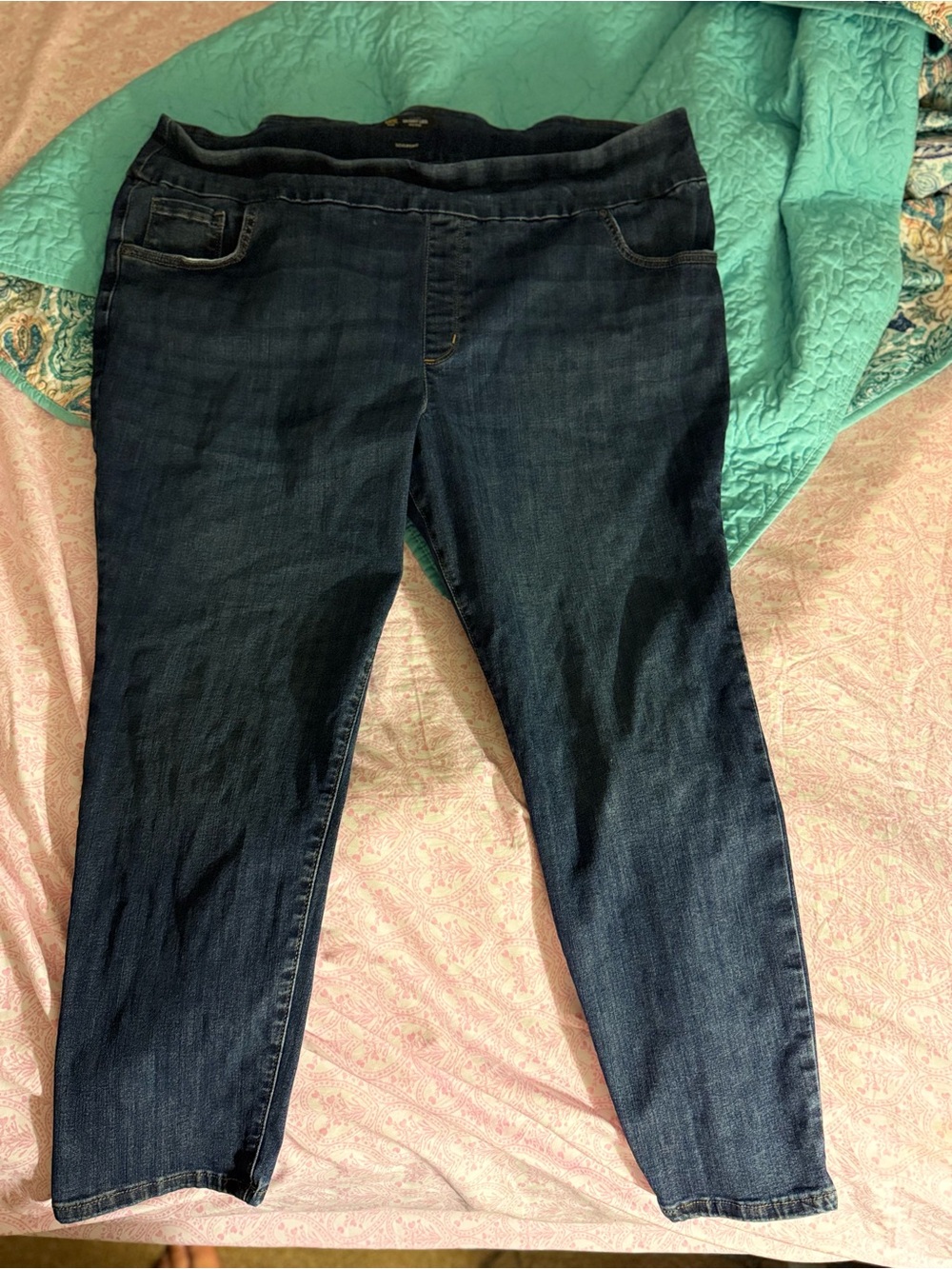 Lee Plus Sculpting Skinny Leg Dark Wash Mid Rise Jeans